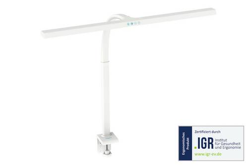 Digitus DA-90493 LED-Schreibtischleuchte, LED-Schreibtischleuchte mit Klemmfuß, LED-Tischlampe, Tischlampe LED, SMD LED 16W EEK