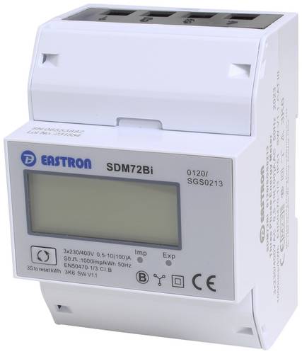 Counttec SDM72Bi Zweirichtungs-Hutschienenzähler digital 100A MID-konform: Ja 1St.