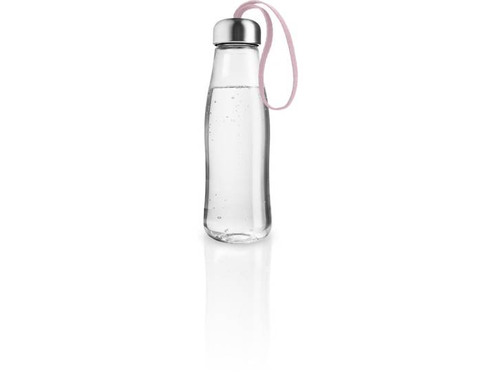 Trinkflasche Eva Solo H 22 cm Rosa Glas 500 ml Spülmaschinenfest/Auslaufsicher