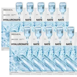 Mediheal, Gesichtsmaske, - Hyaluronate Essential Mask - Ultra Hydration - 10 pcs. (340 g)