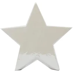 Weihnachtsfigur Weihnachtsdeko Stern Weiß 17 x 17 cm Dolomit Weihnachten