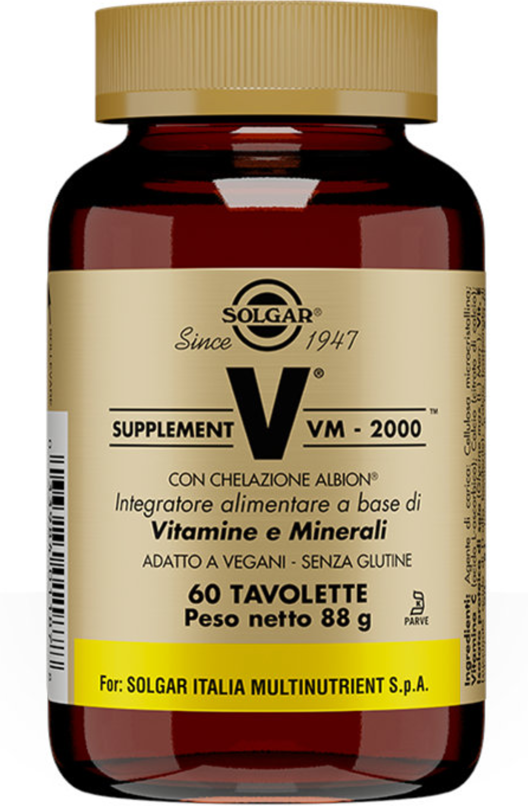 SOLGAR Vm-2000 Supplement 60 Tavolette 