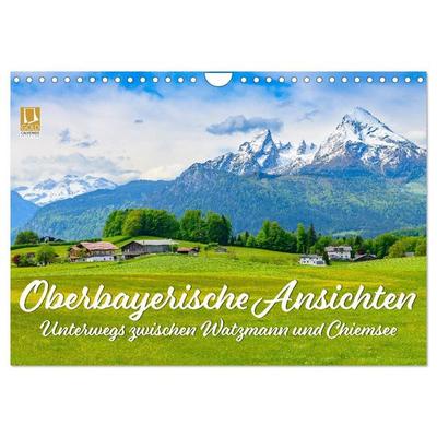 Oberbayerische Ansichten - Unterwegs zwischen Watzmann und Chiemsee (Wandkalender 2027 DIN A4 quer), CALVENDO Monatskalender