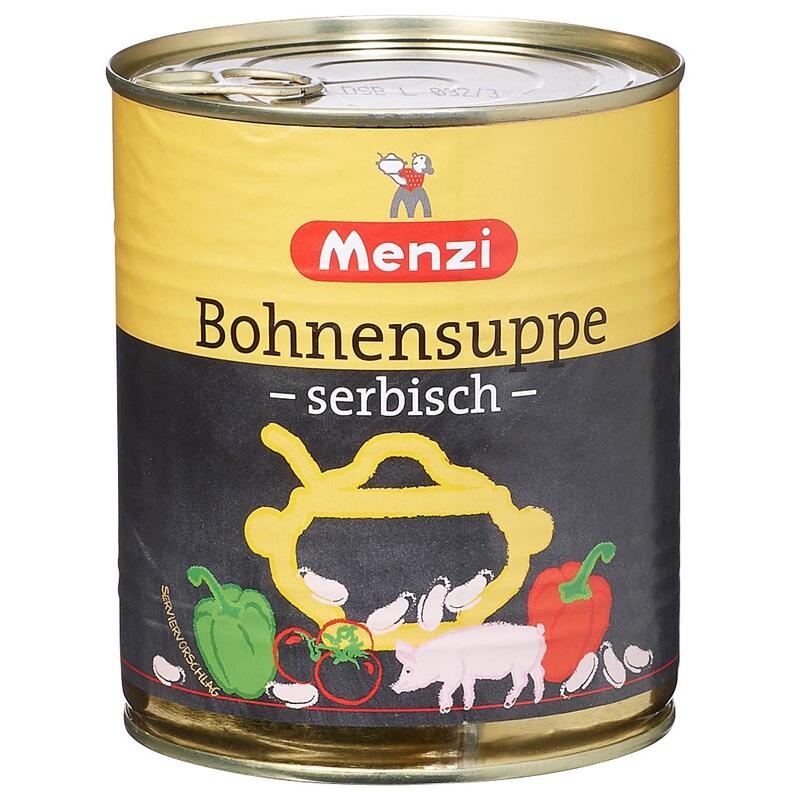 Menzi serbische Bohnensuppe 800,0 ml 3862240005