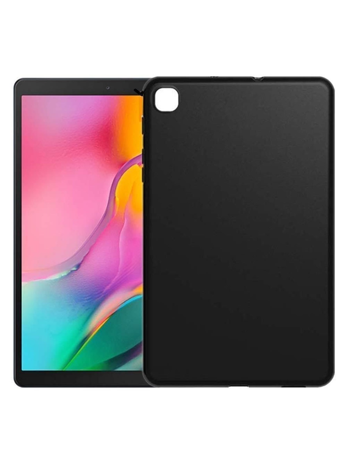 Hurtel Slim Case Glossy Back Cover for Samsung Galaxy Tab S8+ (Tab S8 Plus) Tablet Black
