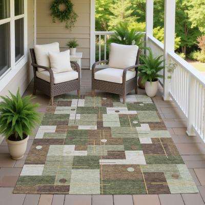 Addison Rugs Machine Washable Indoor/ Outdoor Geo Somerton Chantille Rug