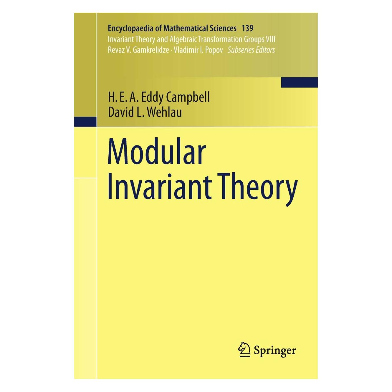 Springer Modular Invariant Theory (Englisch, Hardcover, David L. Wehlau, H.E.A. Eddy Campbell) (9783642174032)