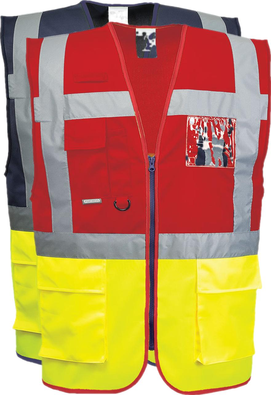 Portwest C276 Paris Executive Vest L Gul/navy