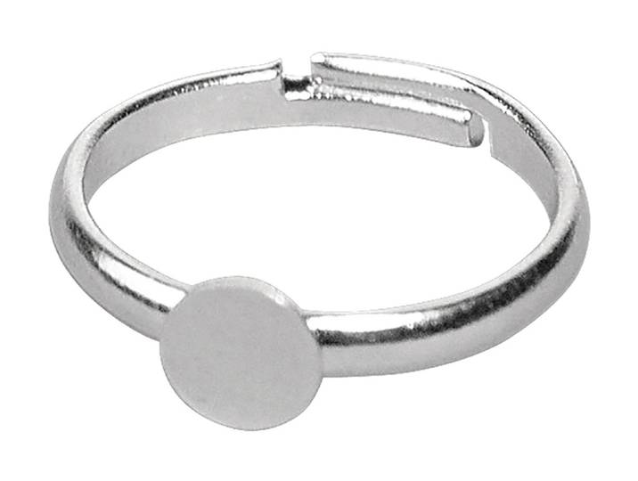Rayher Ringschiene mit Platte ⌀ 6 mm 2 Stück