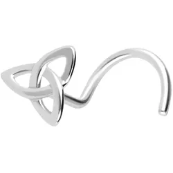 14/18 Karat Gold Nasenstecker Spirale TRISKELE