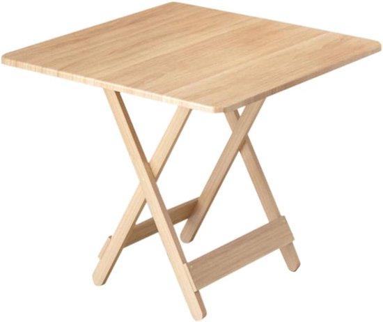Famanu Holztisch Klappbar - Elegante Espresso-Oberfläche - 100 cm hoch
