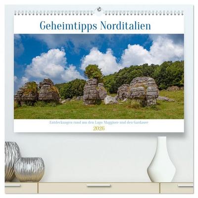 Geheimtipps Norditalien (hochwertiger Premium Wandkalender 2026 DIN A2 quer), Kunstdruck in Hochglanz
