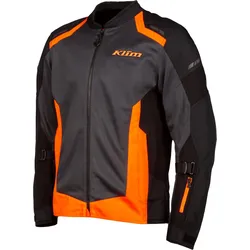 Klim Induction, Textiljacke - Schwarz/Dunkelgrau/Orange - M