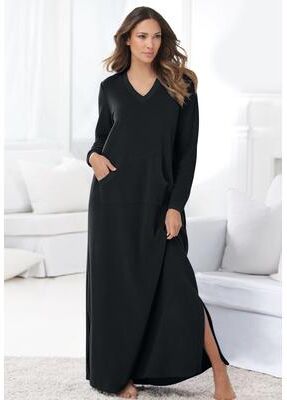 Plus Size Women's Long Sherpa Lounger by Dreams & Co. in Black (Size 26/28)
