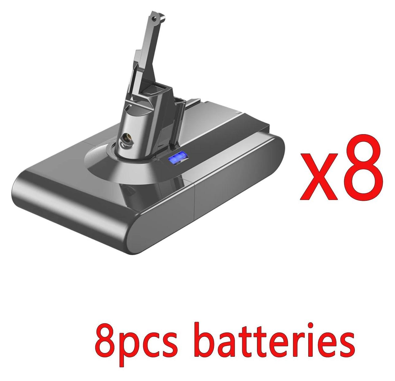 Ersatzakku für V8 Staubsauger - Staubsauger Akku - 6000 mAh Hohe Kapazität - Kompatibel mit V8/V8 Absolute/V8 Animal/SV10/SV25 - Kabellos - Pflaumenlila