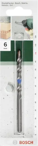 Bosch Accessories 2609255405 Hartmetall Beton-Spiralbohrer 6 mm Zylinderschaft 1 St.