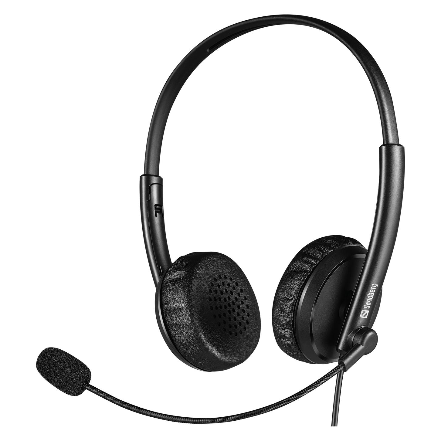 Sandberg 126-21 Kopfhörer & Headset Kopfband Schwarz 3,5-mm-Anschluss (Kabelgebunden, USB-A) (126-21)