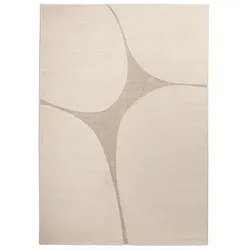 Design-Teppich Findling 200 x 290 cm Mischgewebe Beige Creme