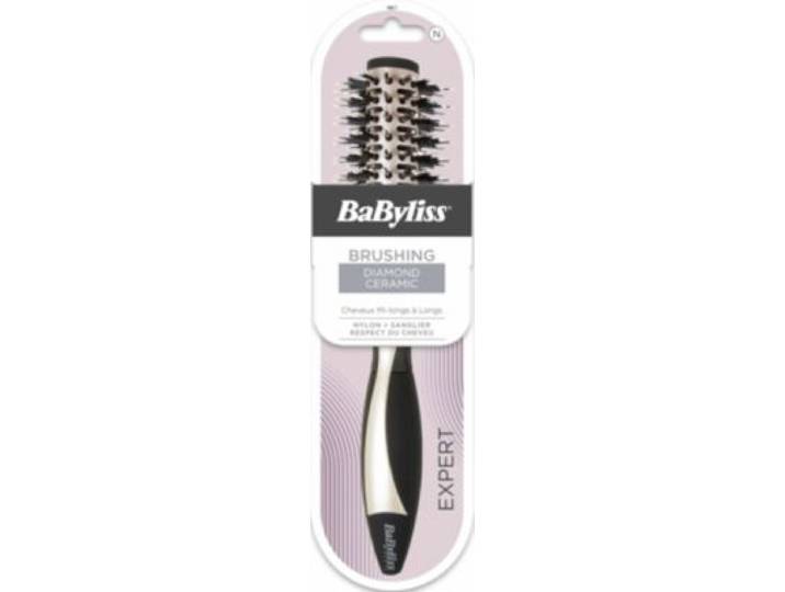 Babyliss - Brosse À Cheveux Brushing Diamond Ceramic Cheveux Mi Long À Longs