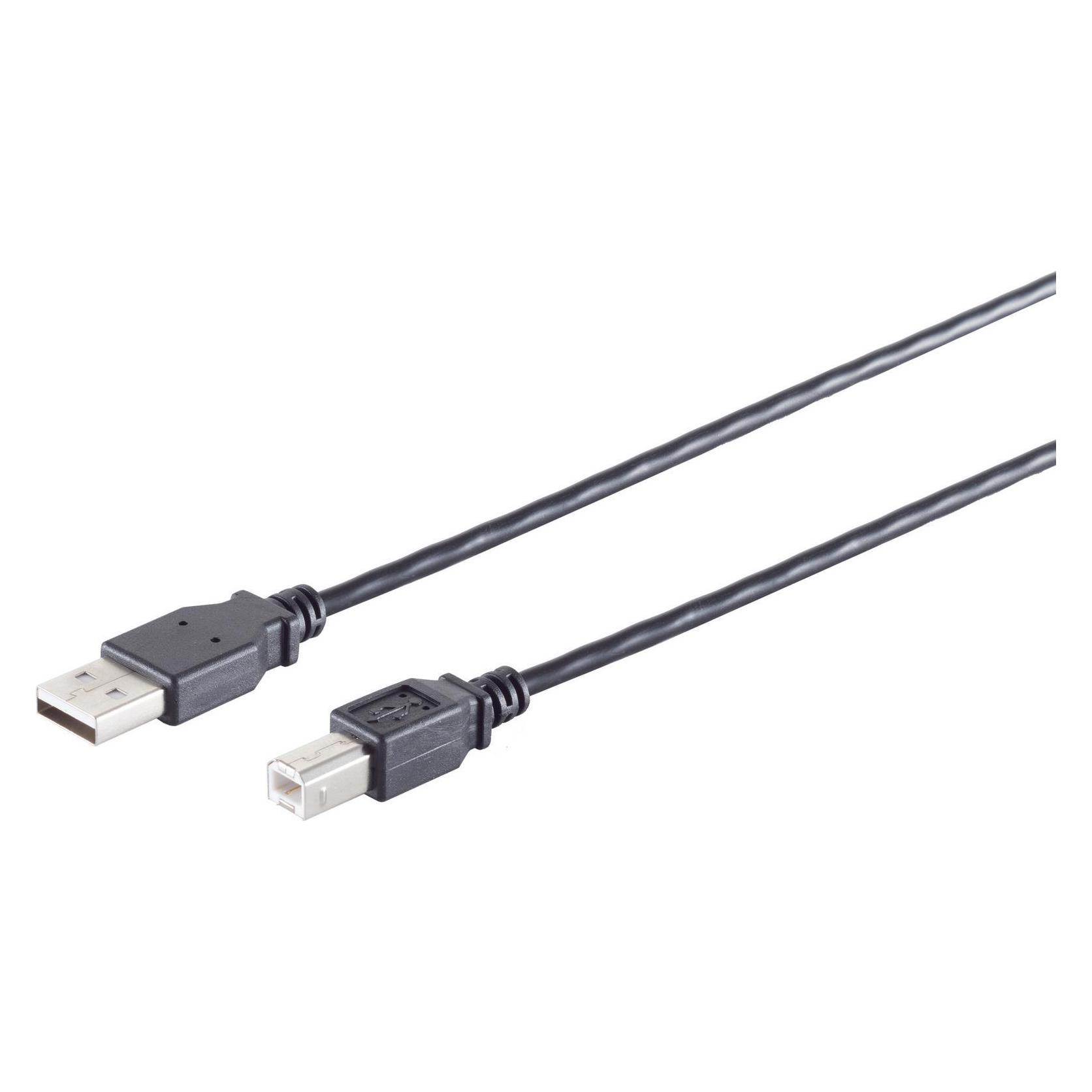 Shiverpeaks S/CONN maximum connectivity USB High Speed 2.0 Kabel, A/B Stecker, USB 2.0, schwarz, 0,25m (0.25 m, USB 2.0) (13-23005)