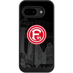 Nivocase Hülle für Google Pixel 9a Handyhülle NIVOcore Case Schwarz Fortuna Düsseldorf Logo Offizielles (Google Pixel 9a), Smartphone Hülle, Schwarz