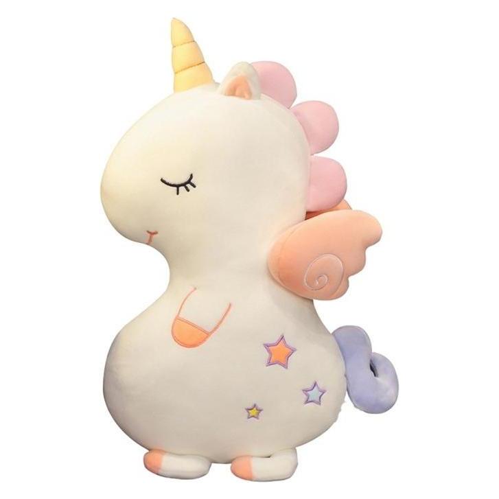 Lean Toys Plüsch Einhorn Kuscheltier 50cm weiss (50 cm) (LEA20951-uniw)