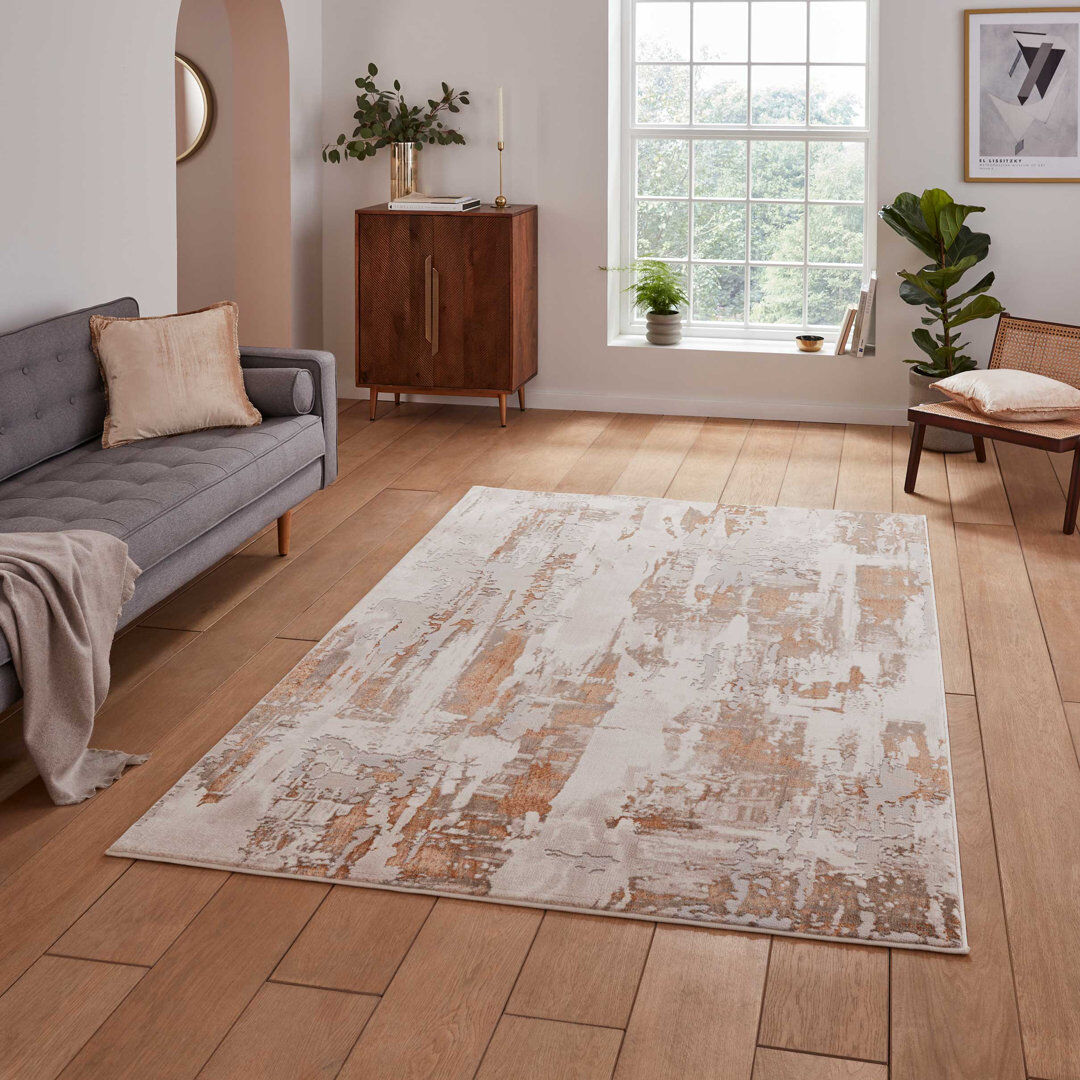 Think Rugs Apollo area rug Machine Woven Rectangle Bronze Brown Rectangle 120 x 170cm