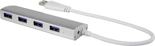 Renkforce RF-3703155 USB-Hub 4 Port USB-A USB 3.0 5 GBit/s Aluminium