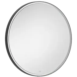 Dornbracht Lichtspiegel rund SERIENNEUTRAL Schwarz matt, Durchmesser 600 mm, Ausladung 40 mm, dimmbar, einstellbare Lichtfarbe, IP44