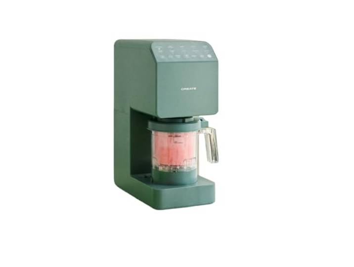 CREATE ICE CREAM MAKER STUDIO / Multifunktions-Eismaschine, 600 ml, 5 Behälter, Salbeigrün / Magnetverschluss, 11 Programme, abnehmbare Klingen, 3 Behälter, 800 W