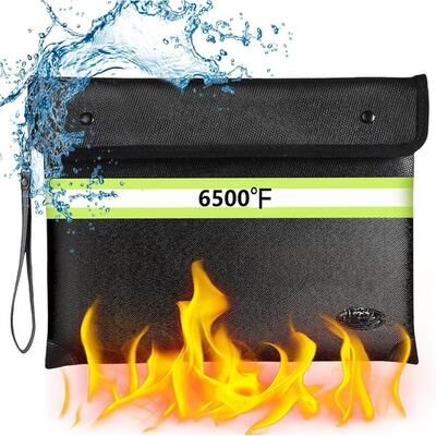 no 6500°F Fireproof Document Bag