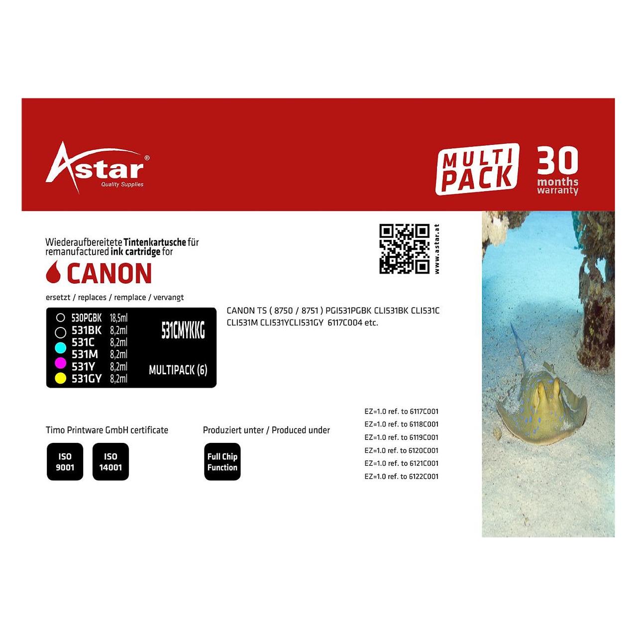 Astar AS70837 CANON 6117C004 TS Tinte (AS70837)