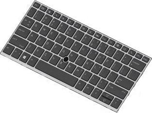 HP L13697-041, Tastatur, Deutsch, Tastatur mit Hintergrundbeleuchtung, HP, EliteBook 830 G5, EliteBook 836 G5