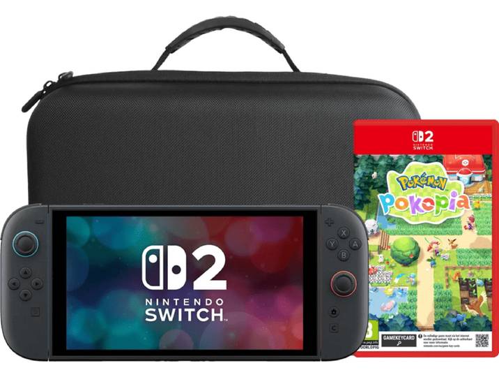 Nintendo Switch 2 + Pokémon Pokopia + BlueBuilt Travel Case