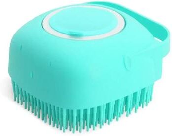Uplift Essentials 2 in 1 Pet Shampoo Dispenser And Massage Brush blue