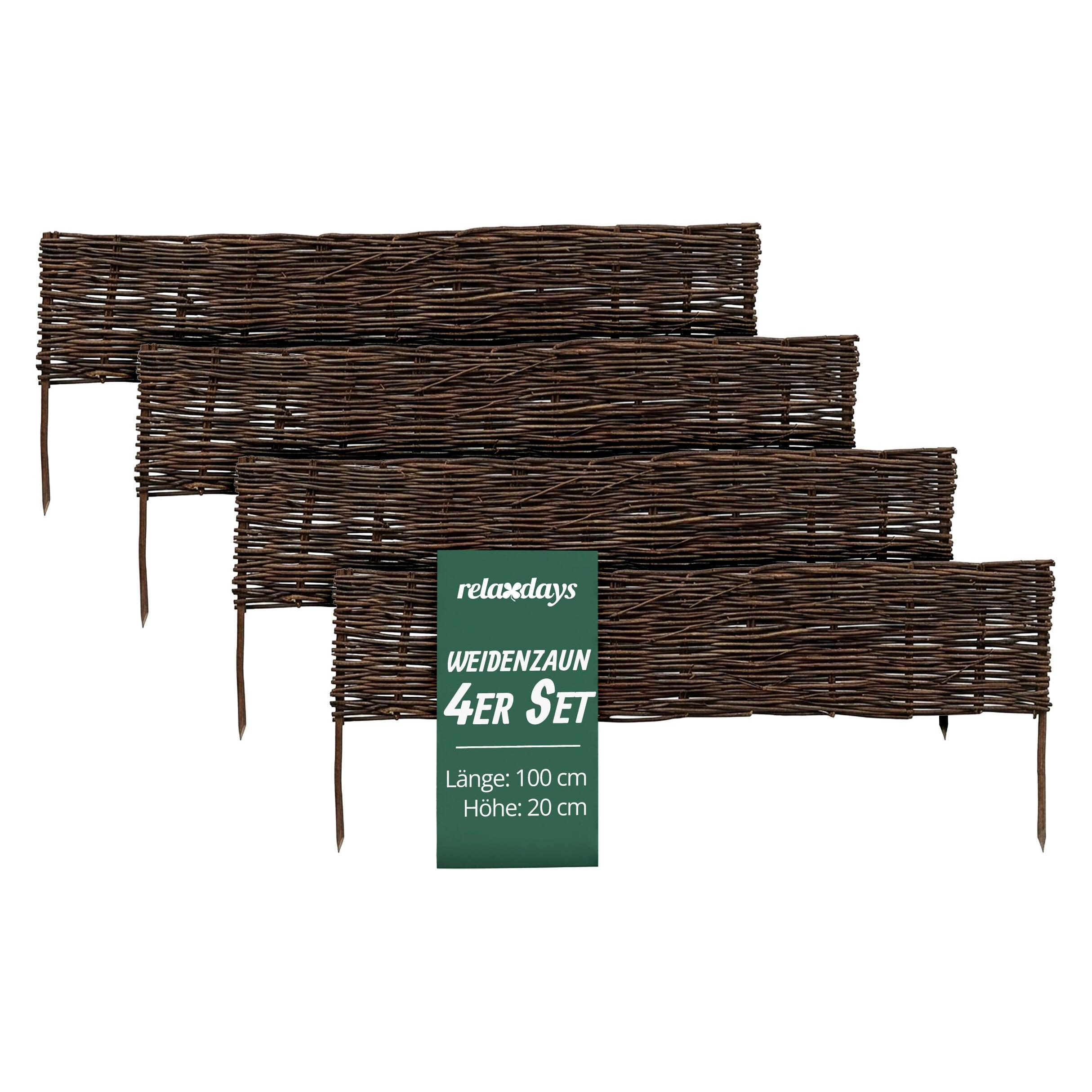 Relaxdays Beeteinfassung (100 cm) (4052025826406)