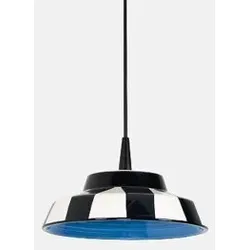 Zafferano Circus LED-Pendelleuchte, handgefertigte blaue Keramik, Ø 24 cm, 8W LED (3000K), hohe Lichtausbeute, CRI 90, elegantes Design für Innenräume