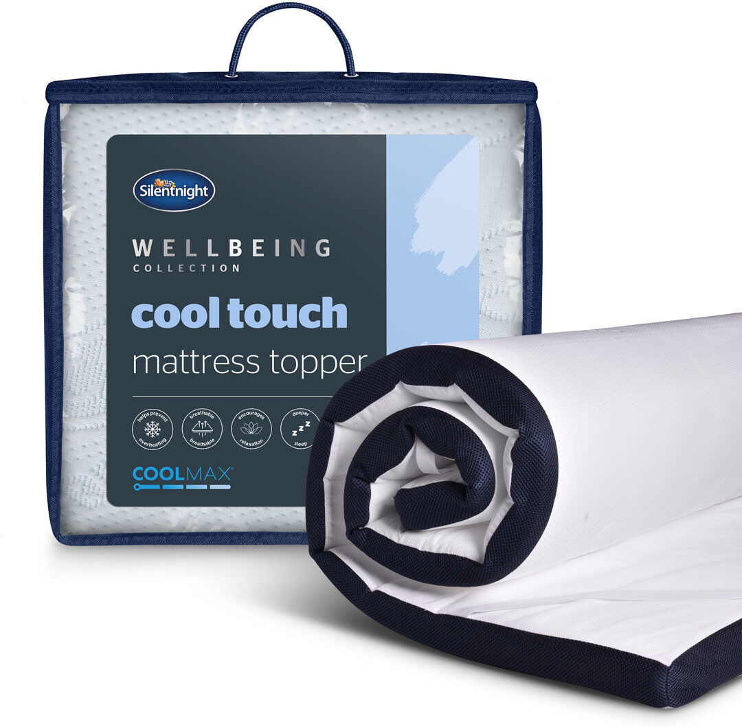 Silentnight Wellbeing Cool Touch 8cm Memory Foam Mattress Topper White Super King (6')