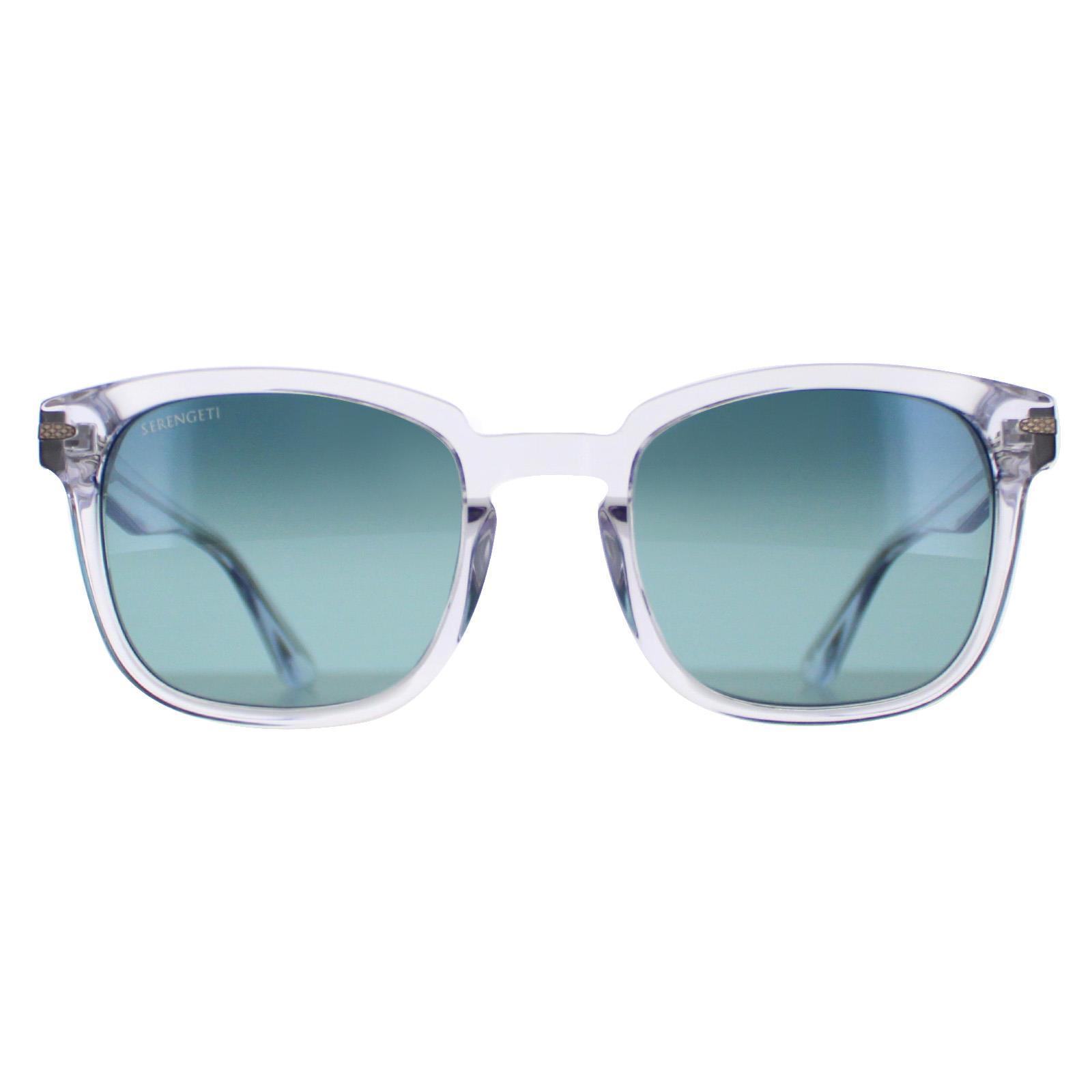 Serengeti Ethan SS575002 glanzend kristal mineraal gepolariseerde blauwe zonnebril