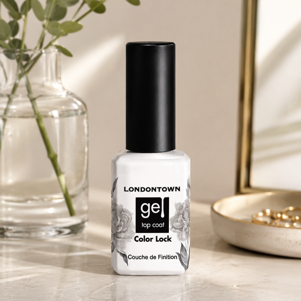 LondonTown Gel Color Lock Nail Top Coat 12mL