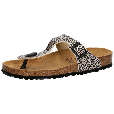 Zehentrenner LICO "Pantolette Bioline Trend", Damen, Gr. 38, rosa, Synthetik, Schuhe Zehentrenner