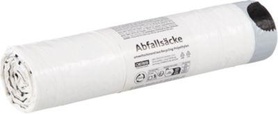 Deiss Müllbeutel, 35 l, mit Zugband, Stärke 28 µ, LDPE, weiß, 20 Stück