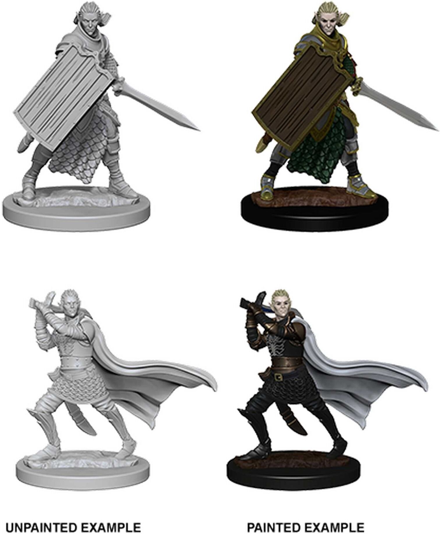 Wiz Kids LLC Pathfinder Deep Cuts Unpainted Miniatures: Elf Male Paladin for Tabletop Gaming