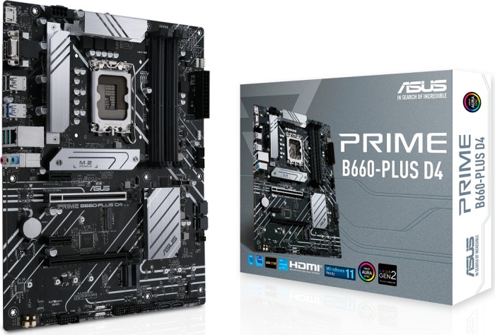 ASUS PRIME B660-PLUS D4 ATX Mainboard - Sockel 1700
