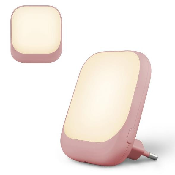 ZAZU Automatische LED-nachtlamp voor de kinderkamer, roze