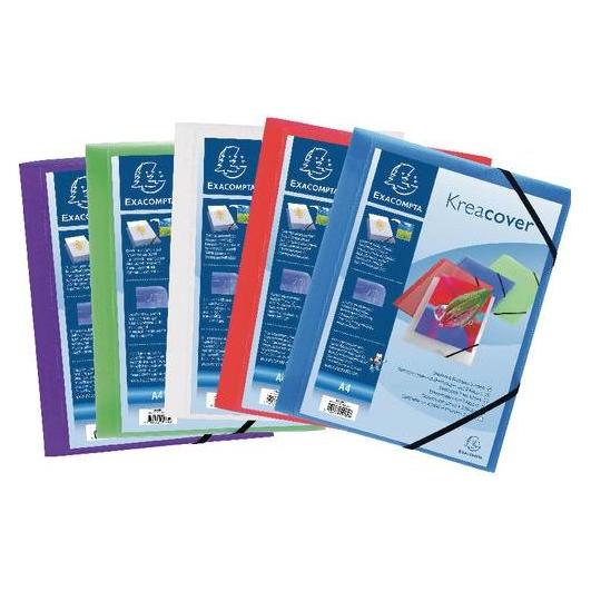 Exacompta Sammelmappe 55189E A4 Farbig Assortiert (A4, 5x) (55189E)
