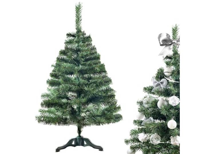 Creative Home Sapin de Noel Artificiel Taille : 120 cm Decoration Noel Support Stable à Branches Denses Sapin de Noël Artificiel Vert Foncé Intérieur et Extérieur