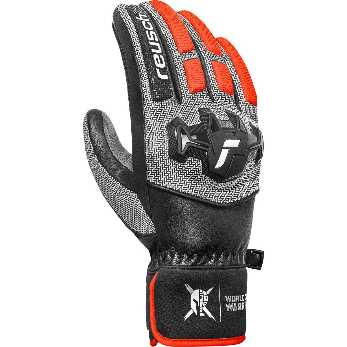 Reusch Worldcup Warrior Team black / silver / fluo red (7588) 8 6511122-7588-8
