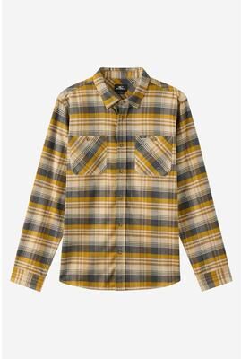 O'Neill s Coastline Flannel Long Sleeve Shirt in Twill, Size Small, Spandex
