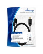 MEDIARANGE DisplayPort auf DVI Anschlusskabel 2m schwarz Digital/Display/Video 2 m (MRCS199)